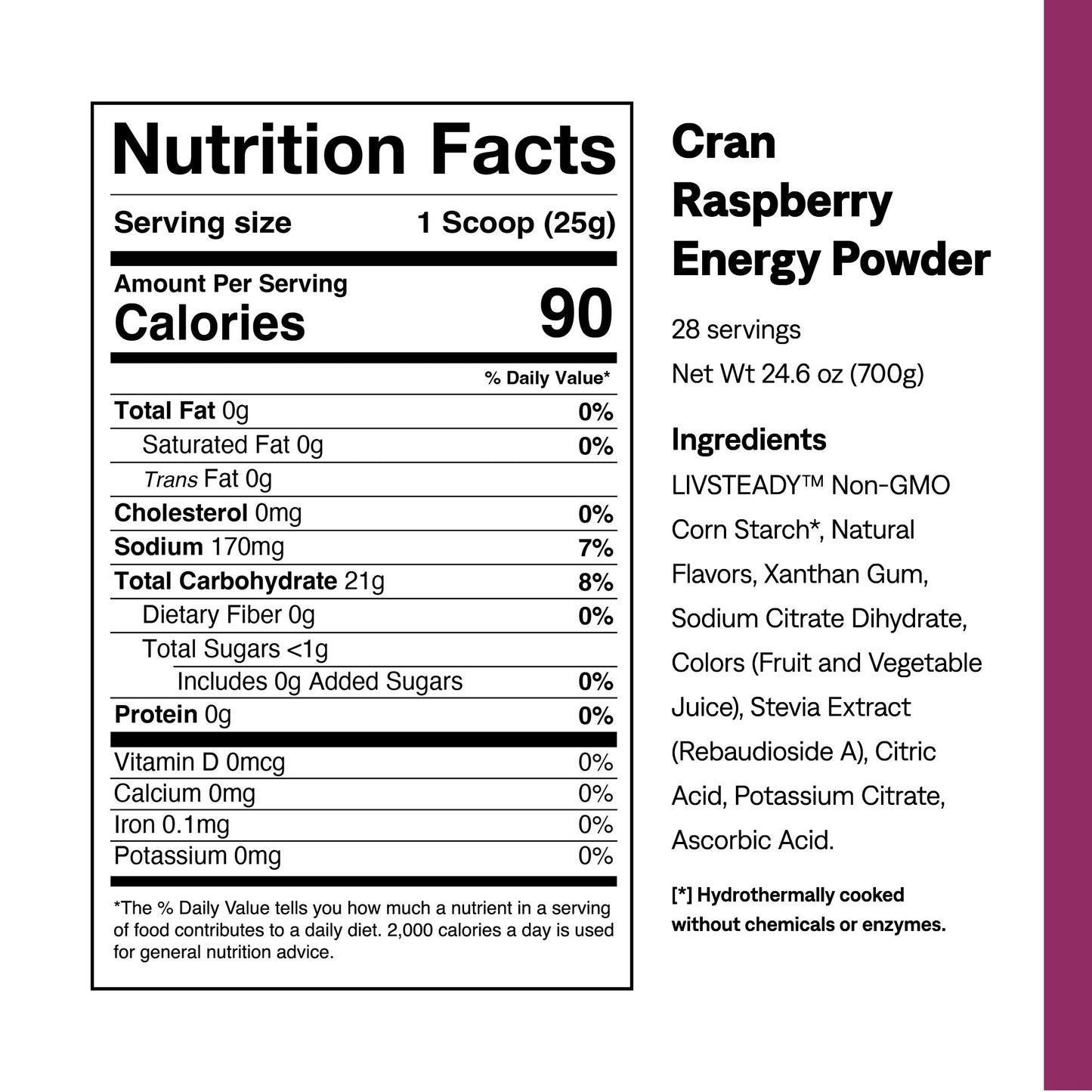 Cran Raspberry Energy Powder