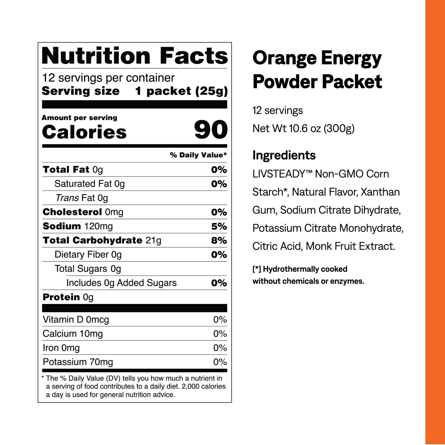 Tropical Orange Energy Powder Packets