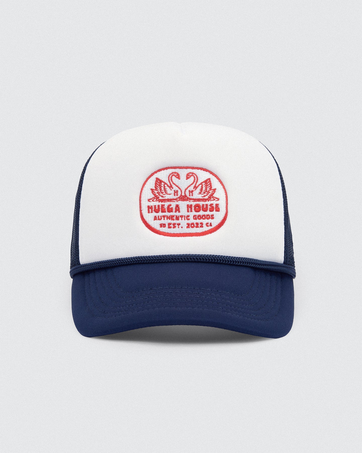 Double Swan | Navy Blue & White