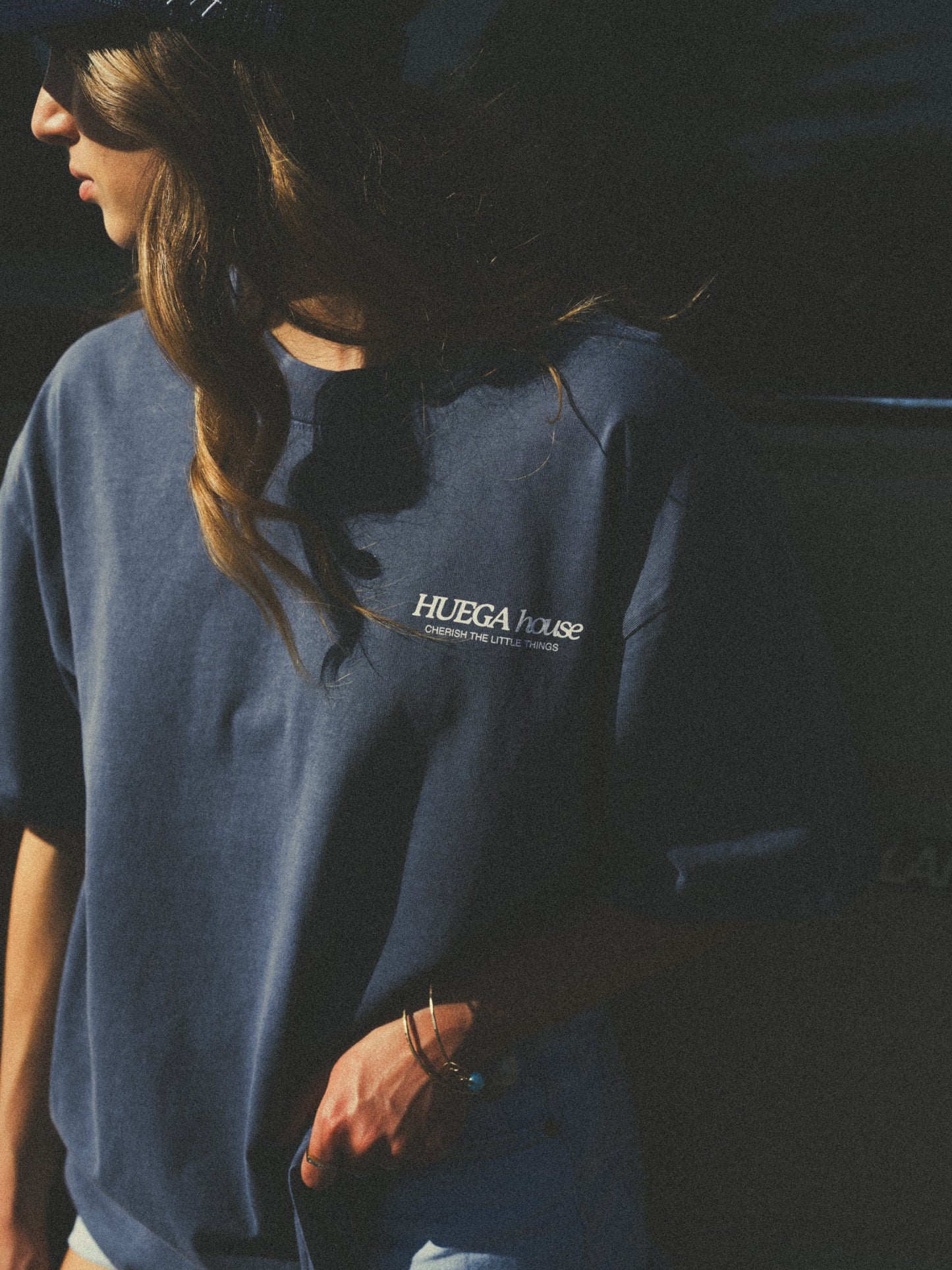 Icon Heavy Faded Tee | Slate Blue