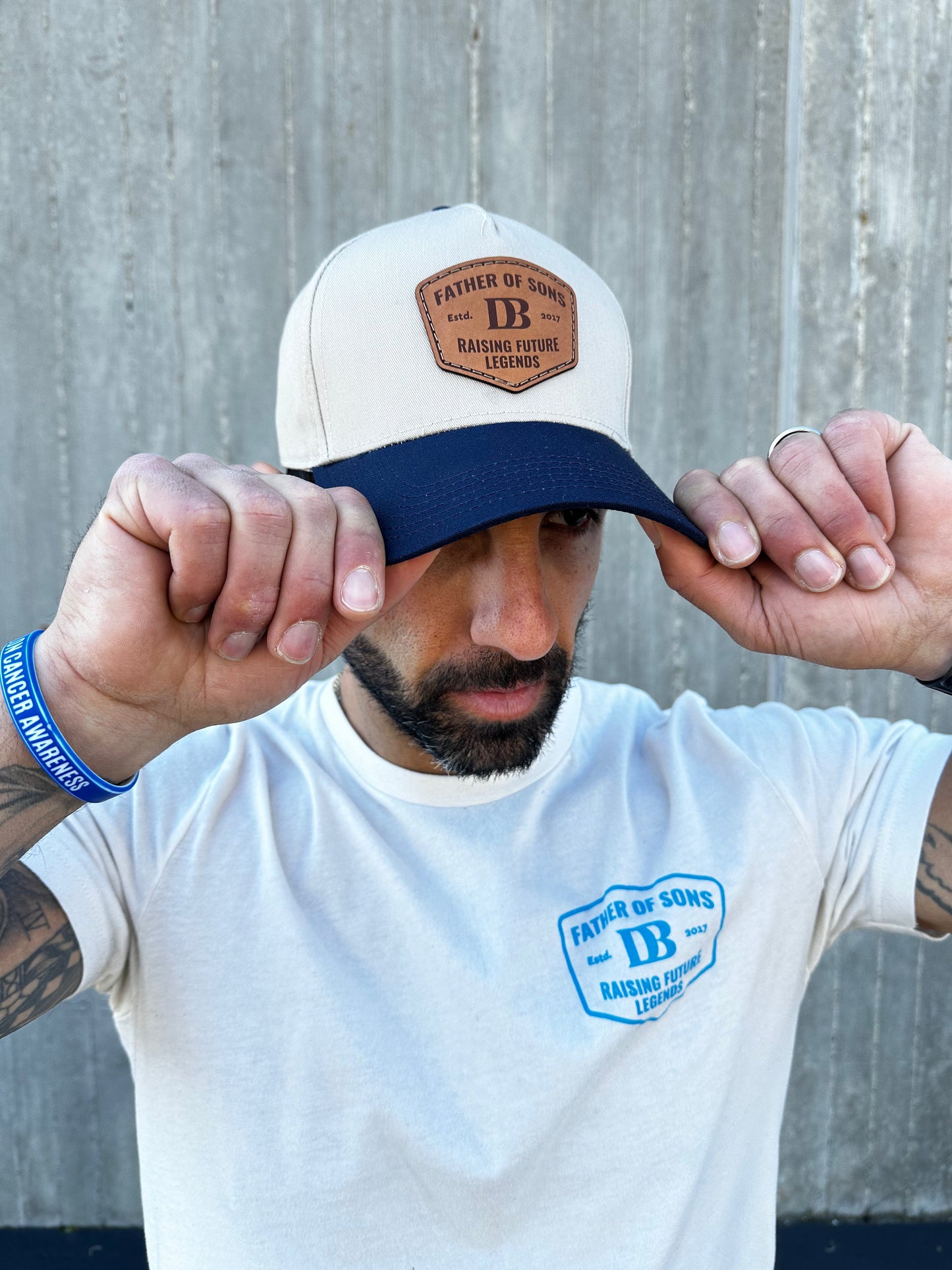DadBod Father of Sons Leather Patch (A-Frame) Snapback