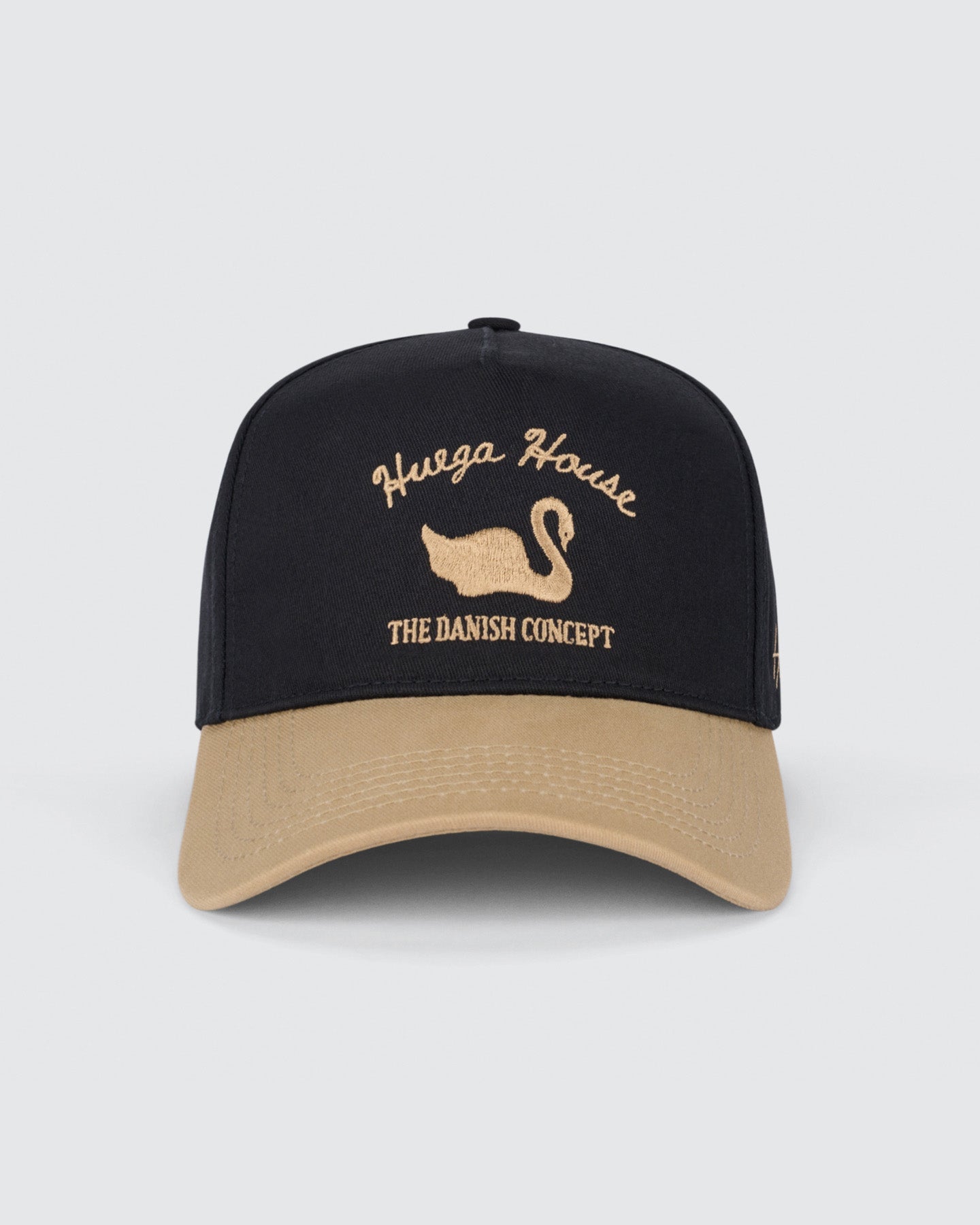 Huega House | Vintage Swan | Khaki & Black Hat