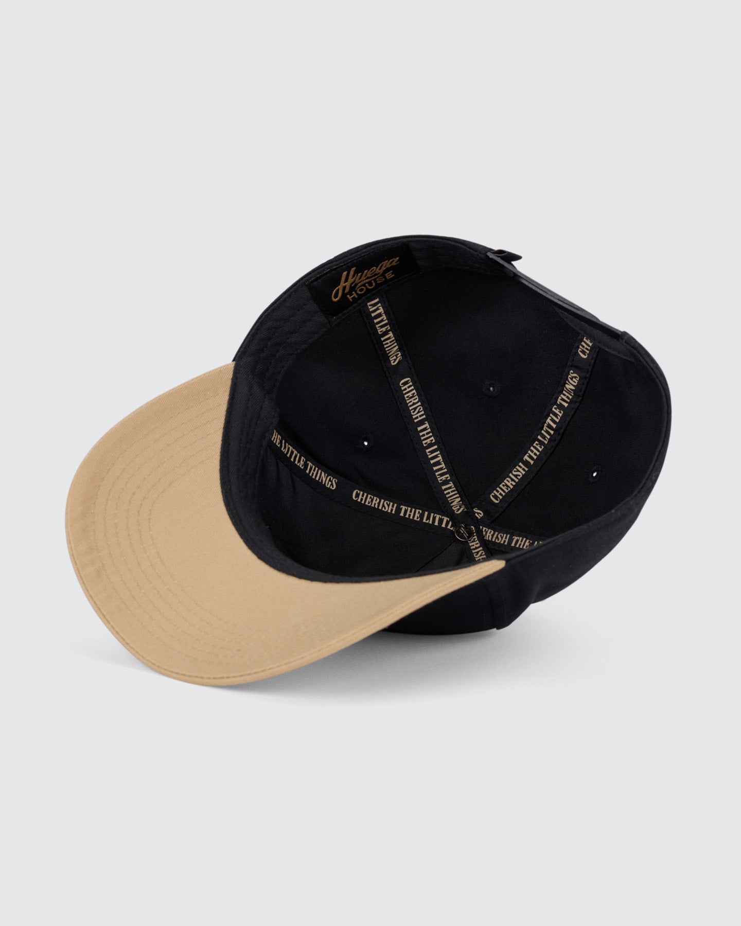Huega House | Vintage Swan | Khaki & Black Hat