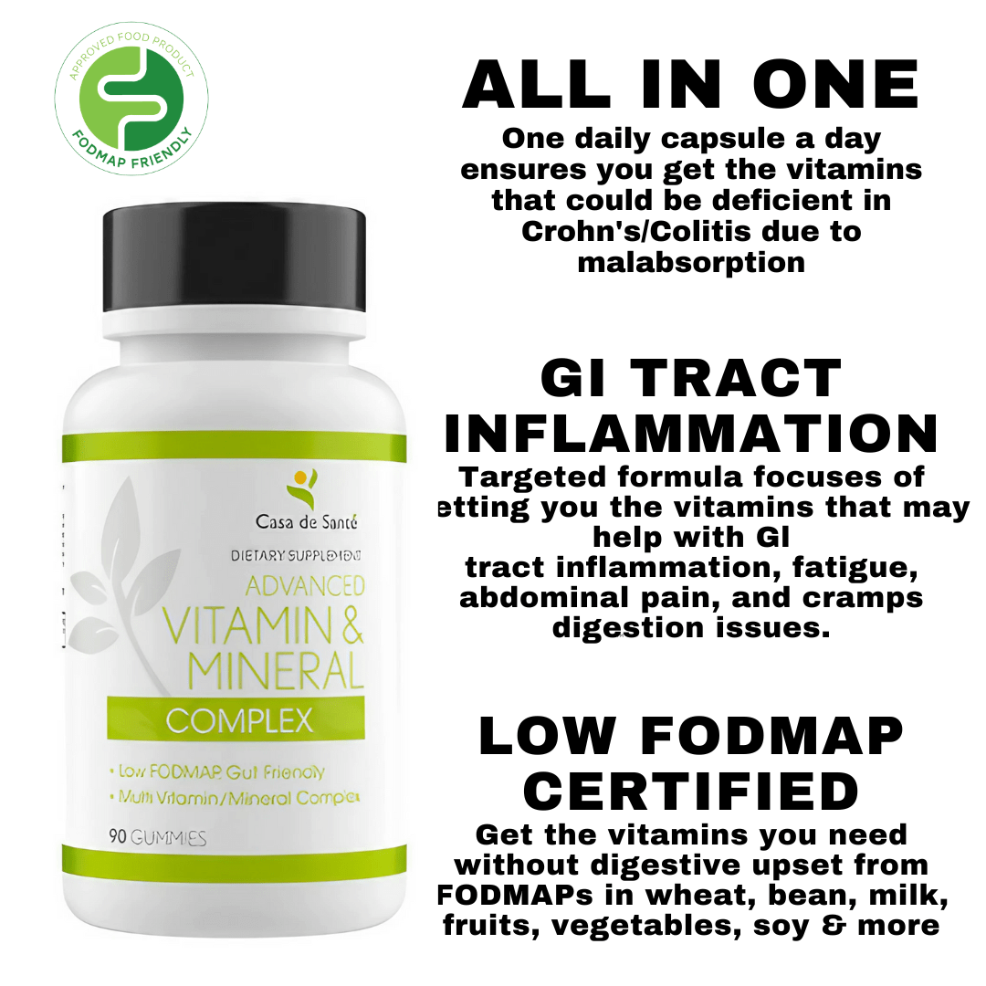 Gut Friendly Advanced Vitamin & Mineral Complex Low FODMAP Certified, Paleo, Keto