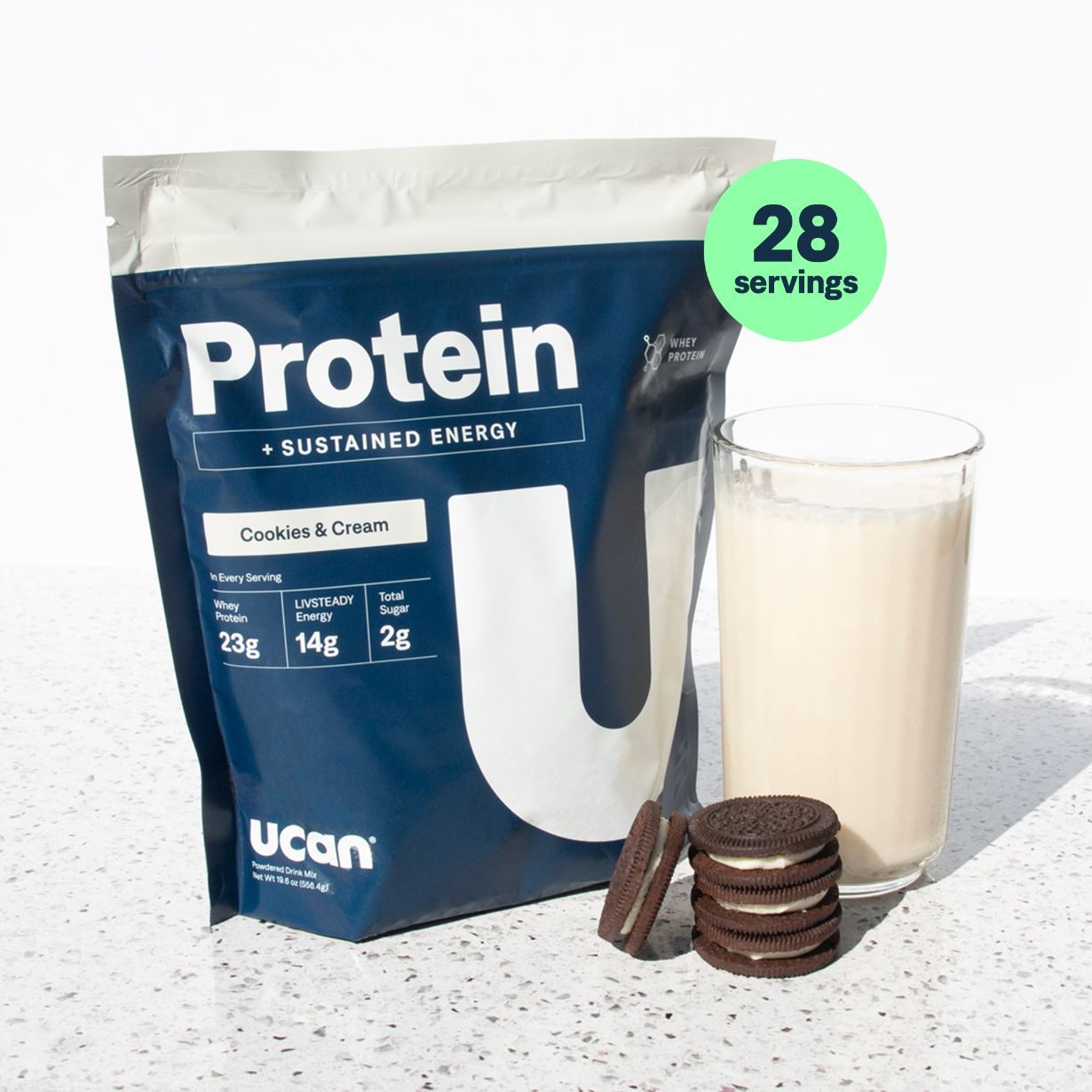 Cookies & Cream Protein + Energy Powder
