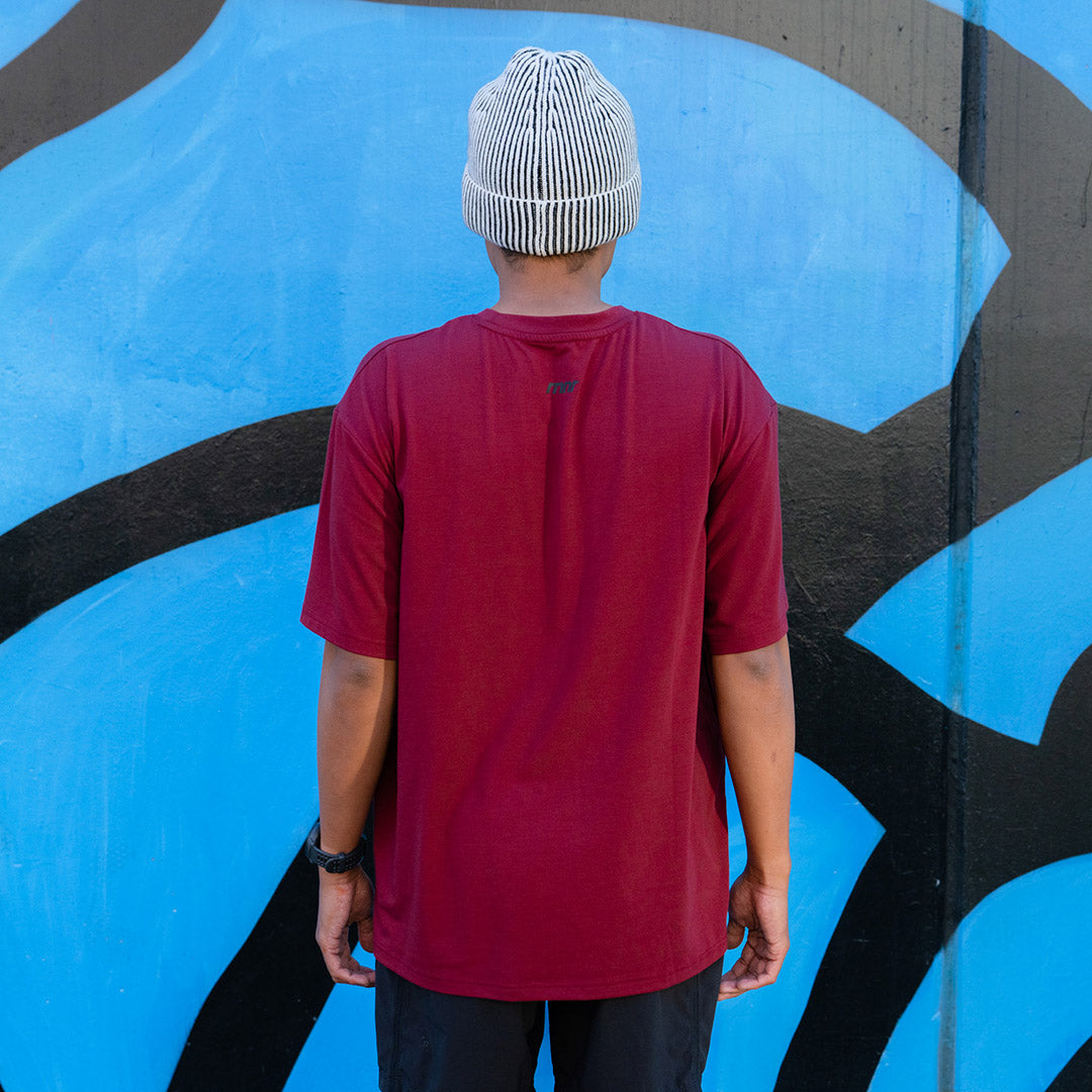 rnnr | Men's Running Tee- Cabernet