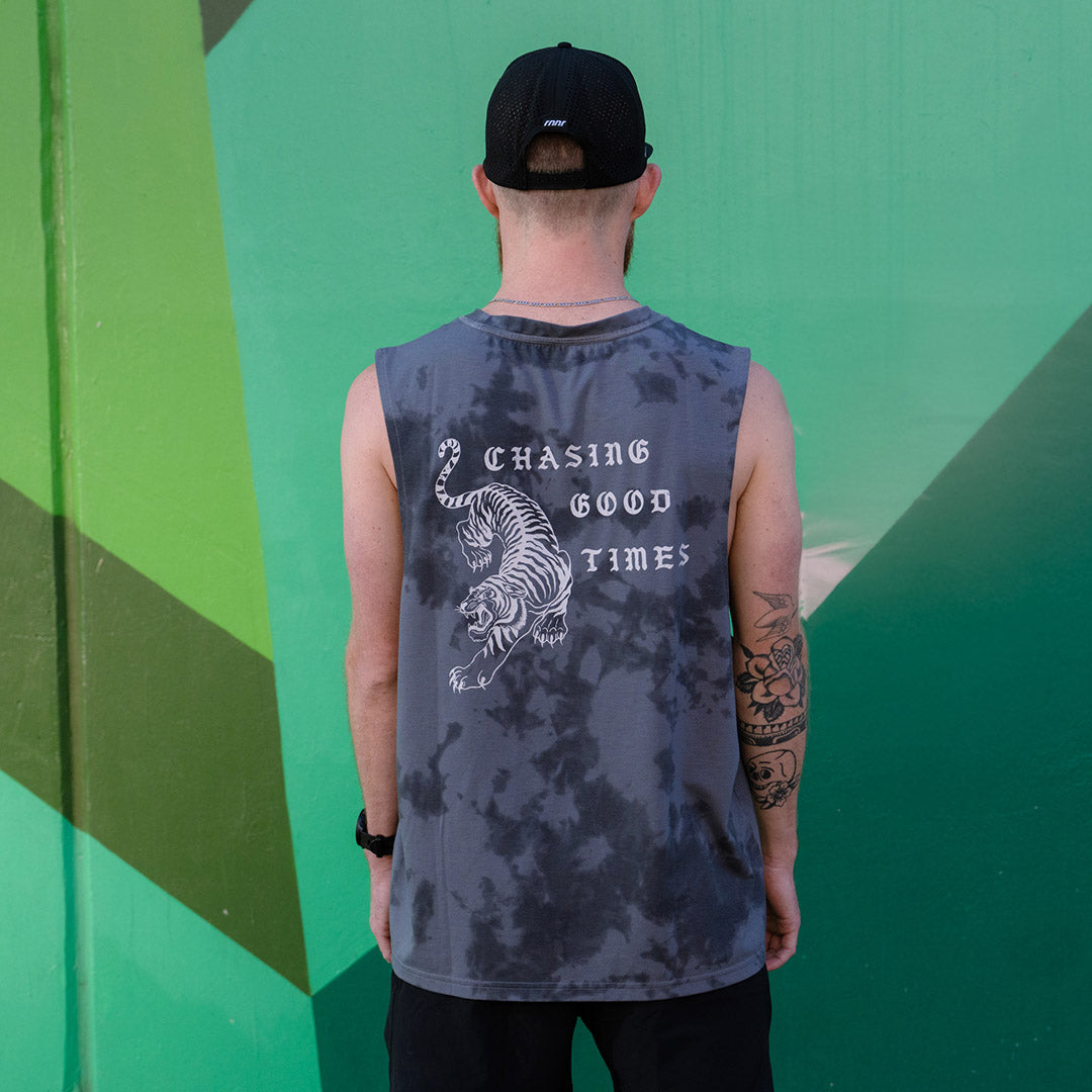 rnnr | Men's Muscle Tee- Smoked Pearl