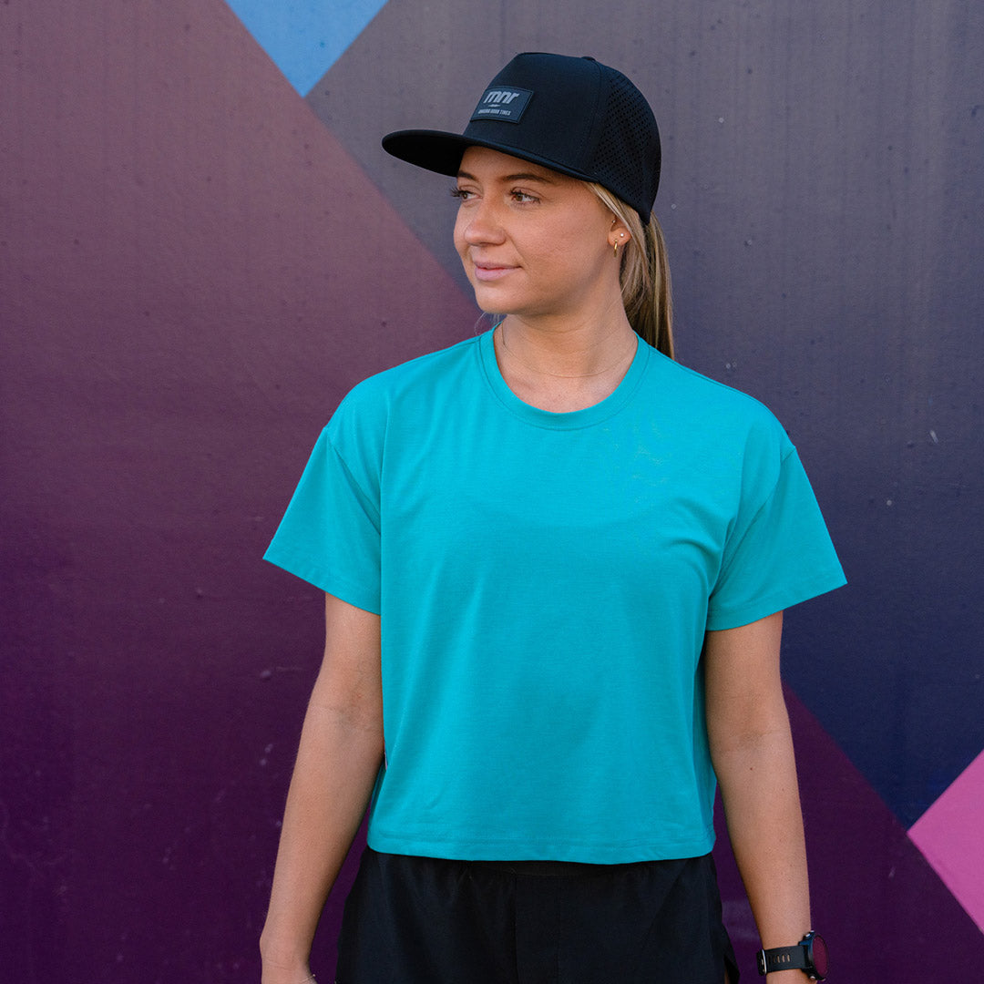 rnnr | Women's Running Tee: Columbia