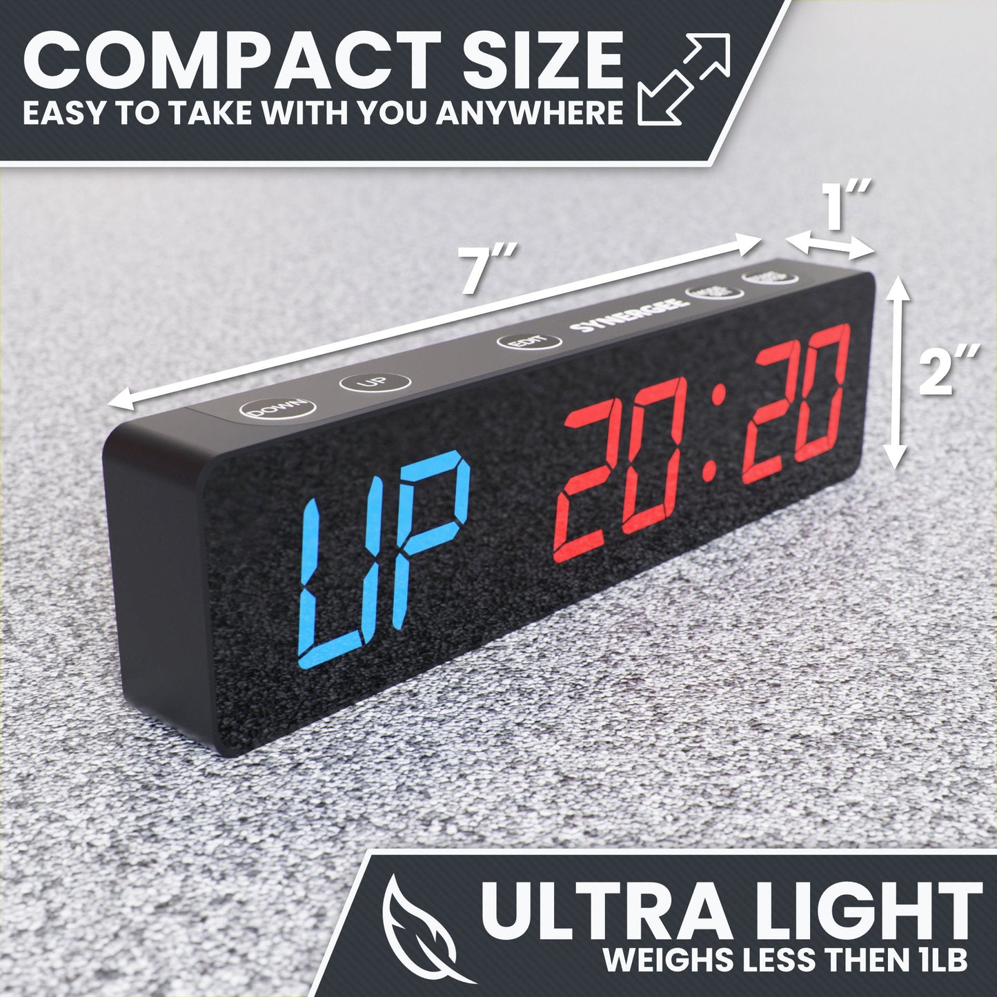 Synergee Programmable Interval Gym Timer