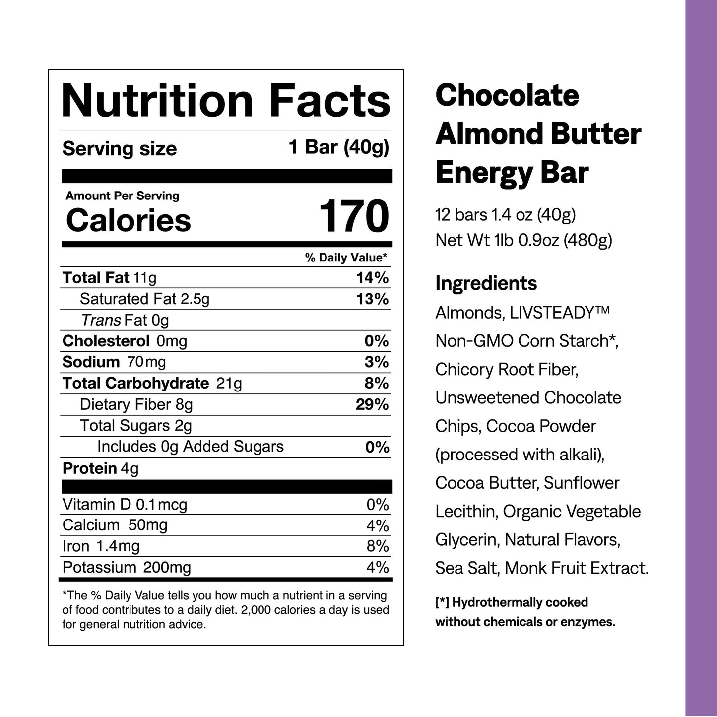 Chocolate Almond Butter Energy Bar