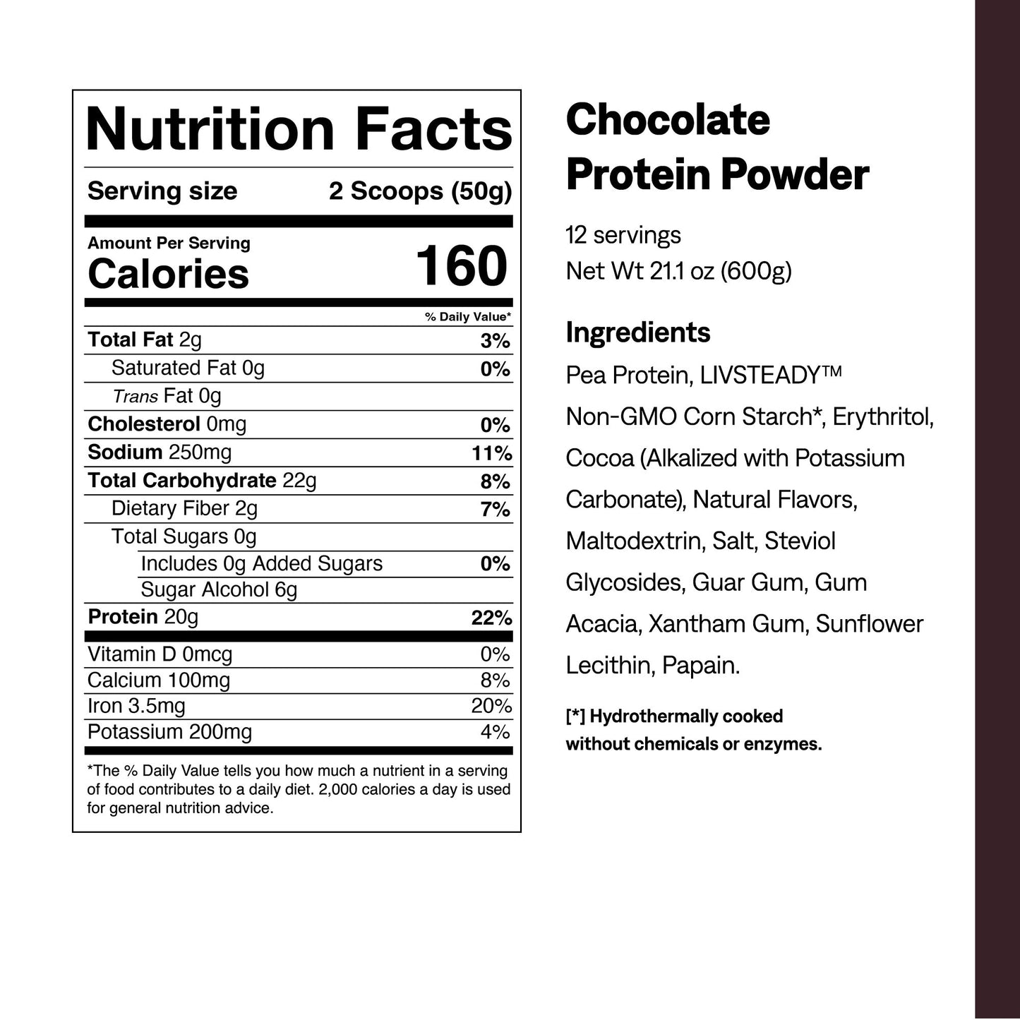 Chocolate Protein + Energy Powder