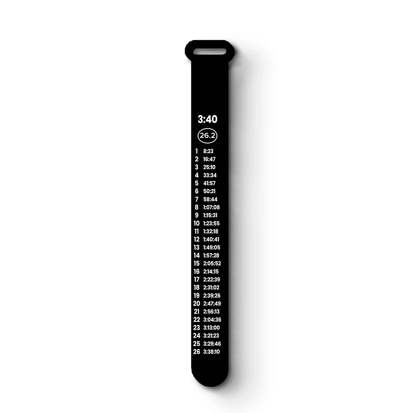26.2 Full Marathon Silicone Race Pace Band