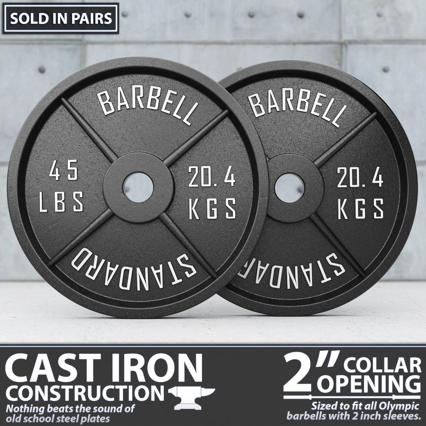 Synergee Standard Metal Weight Plates