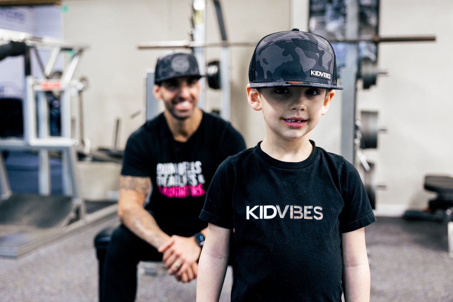 DadBod Premium Active 6-Panel KidVibes Hat (Multicam Black)