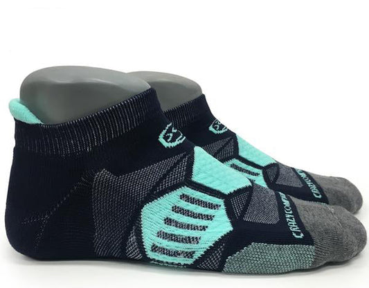 Navy & Mint - Elite Running Socks