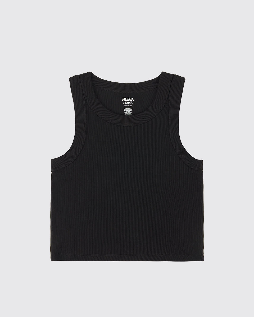 Organic Crop Tank | Black