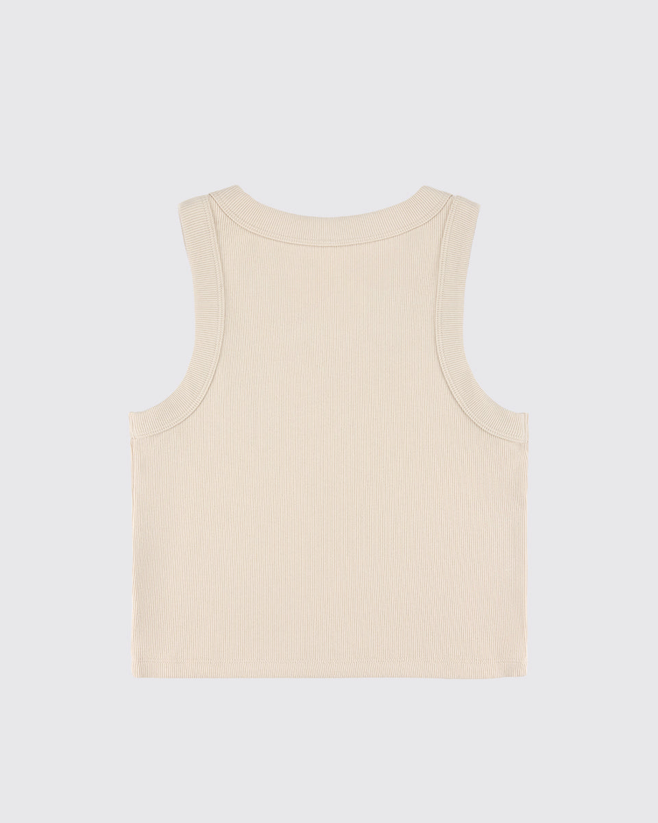 Organic Crop Tank | Bone