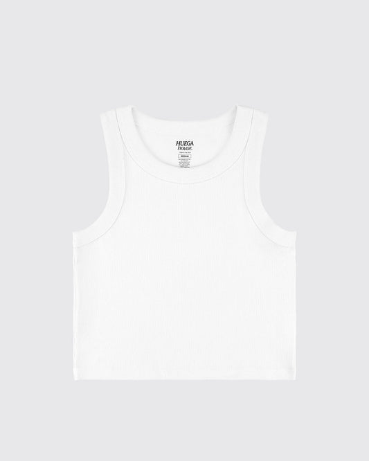 Organic Crop Tank | White