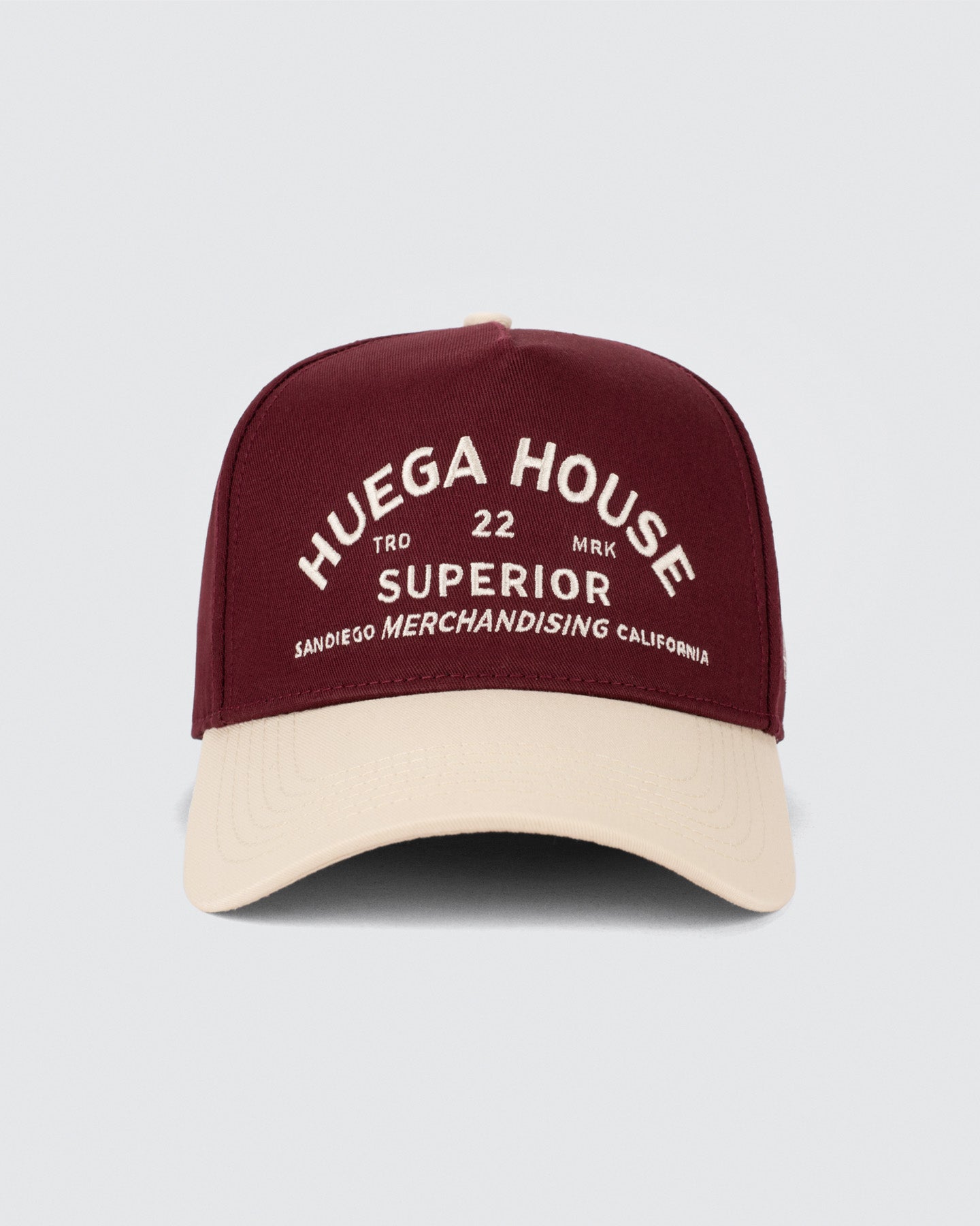 Huega House | Trademark | Natural & Maroon