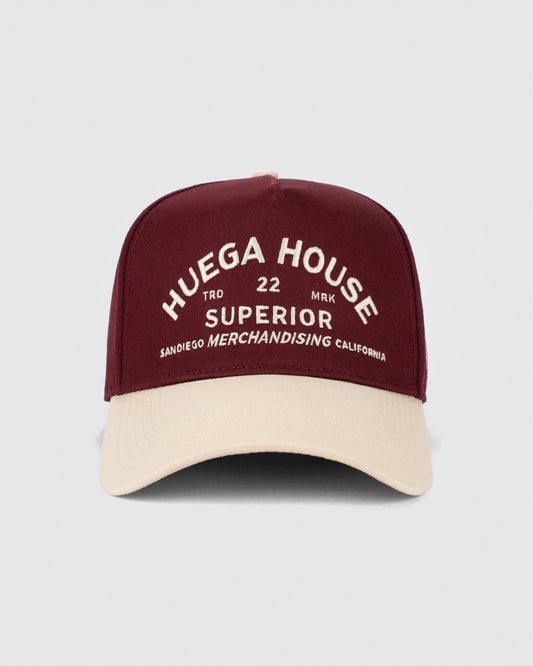 Huega House | Trademark | Natural & Maroon