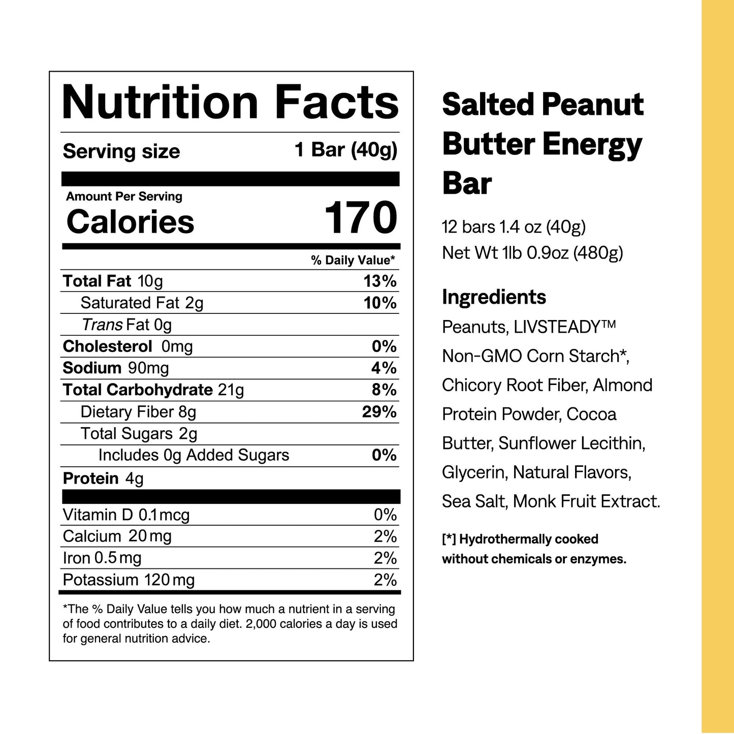 Salted Peanut Butter Energy Bar