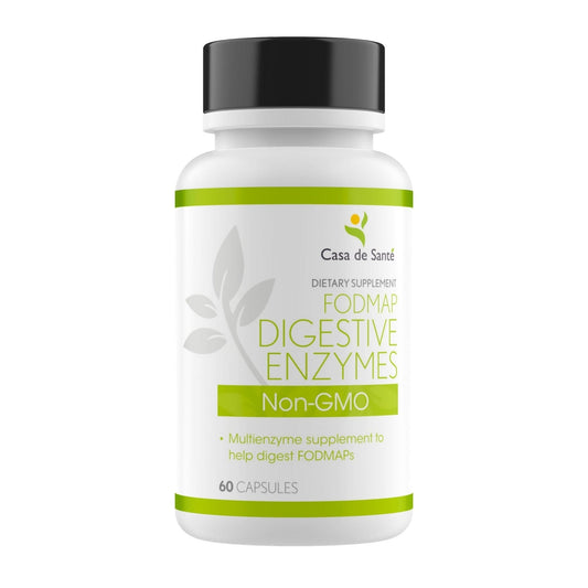 FODMAP Digestive Enzymes - 18 Enzyme Blend for Gut Health, Non GMO,  Low FODMAP Certified