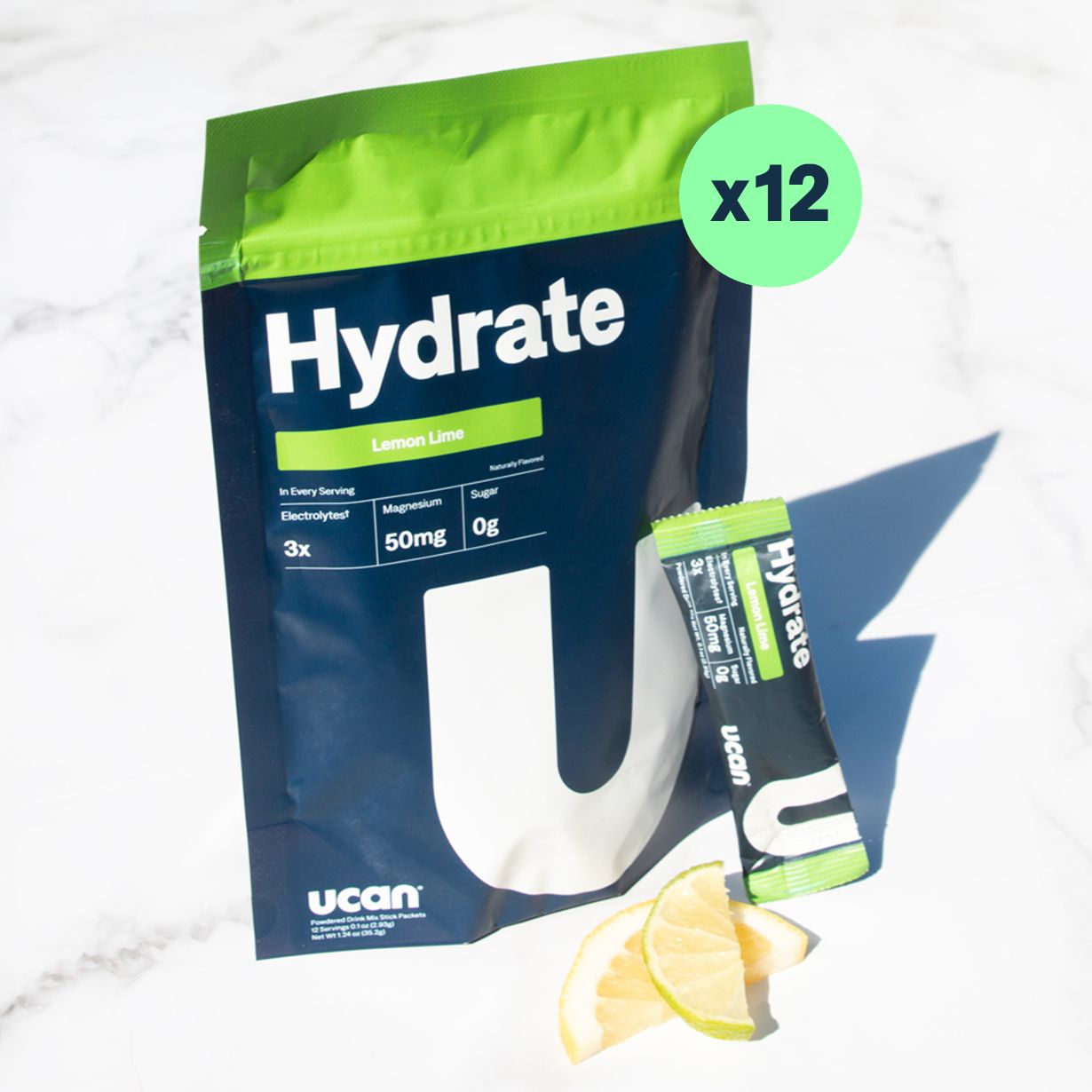 Lemon Lime Hydrate Electrolyte Packets