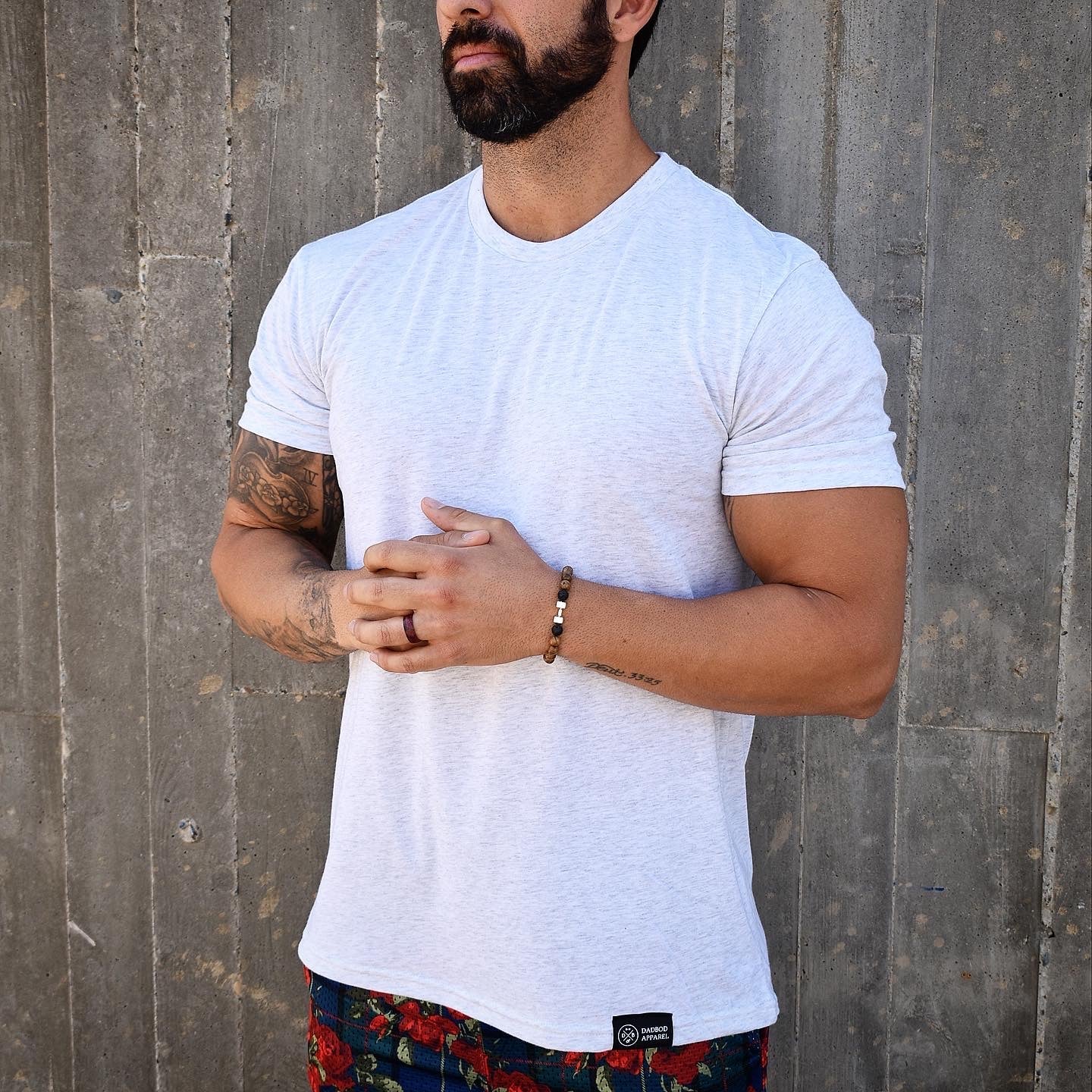 DadBod | The Perfect Essential Shirt (Heather White)