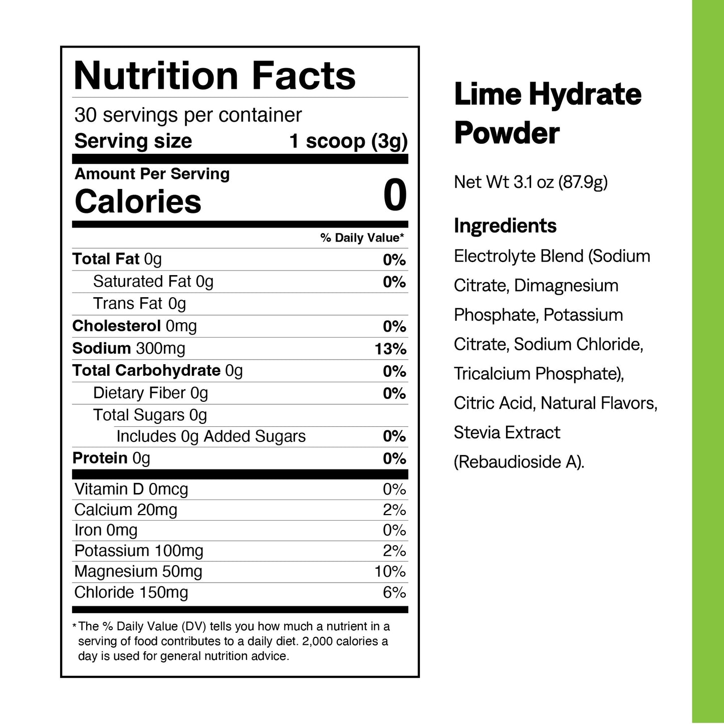 Lemon Lime Hydrate Electrolyte Jar