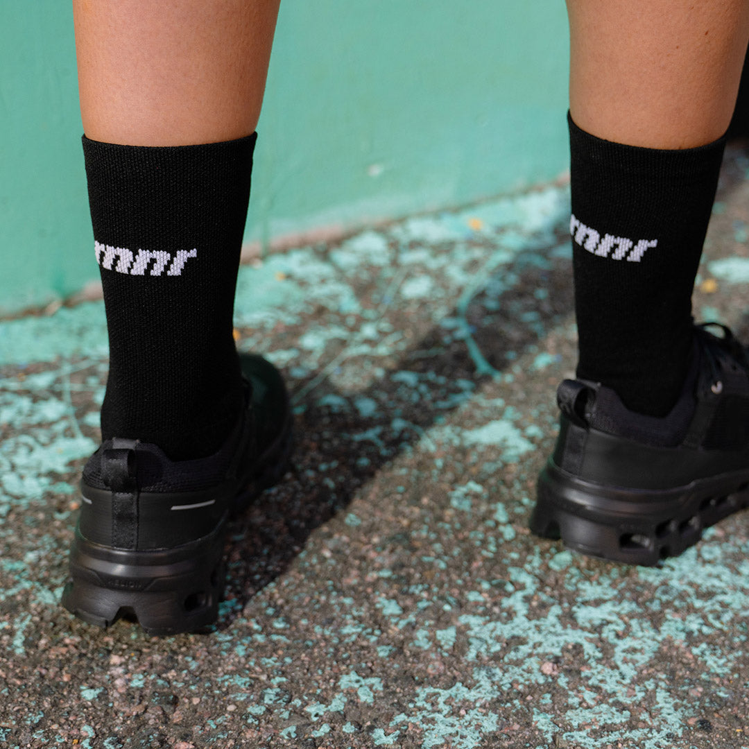 rnnr | Marathon Crew Sock- Basic Black