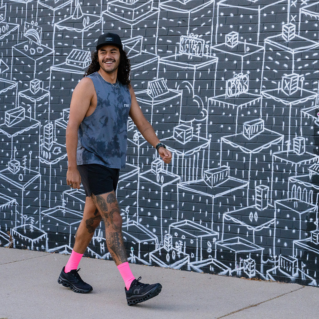 rnnr | Marathon Crew Sock- Basic Pink