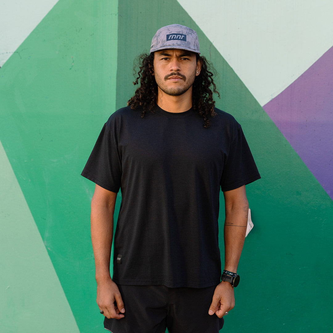 rnnr | Men's Running Tee- Black