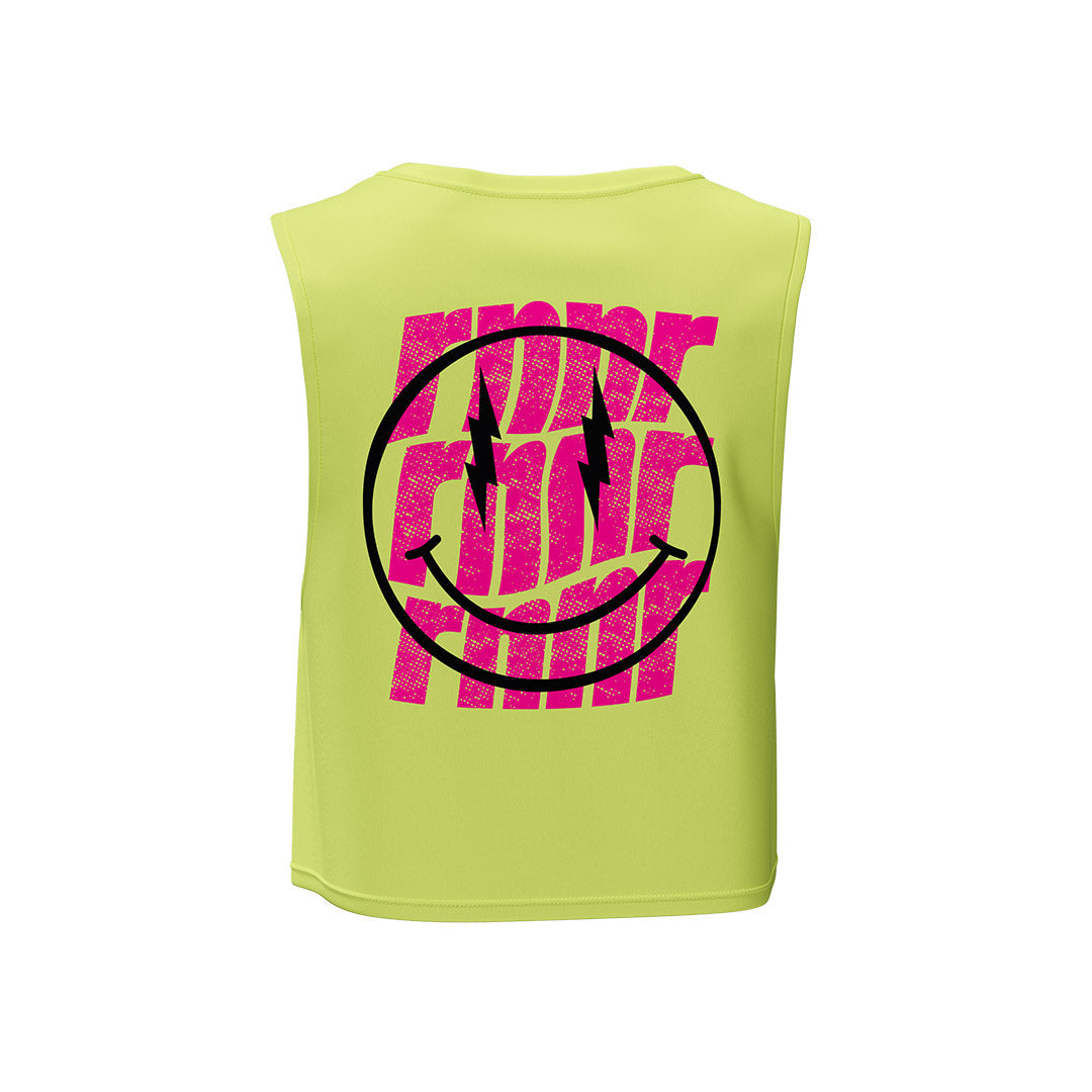 rnnr | Women's Muscle Tee: Sunny Lime