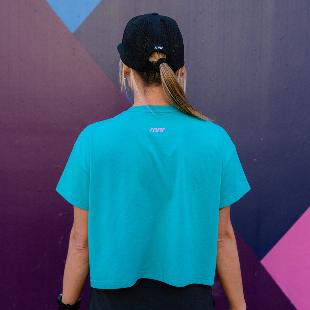 rnnr | Women's Running Tee: Columbia
